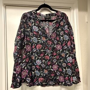 Lane Bryant Floral Blouse Size 16 | Boho Chic Lightweight Top